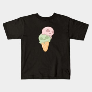 Skull ice cream Kids T-Shirt